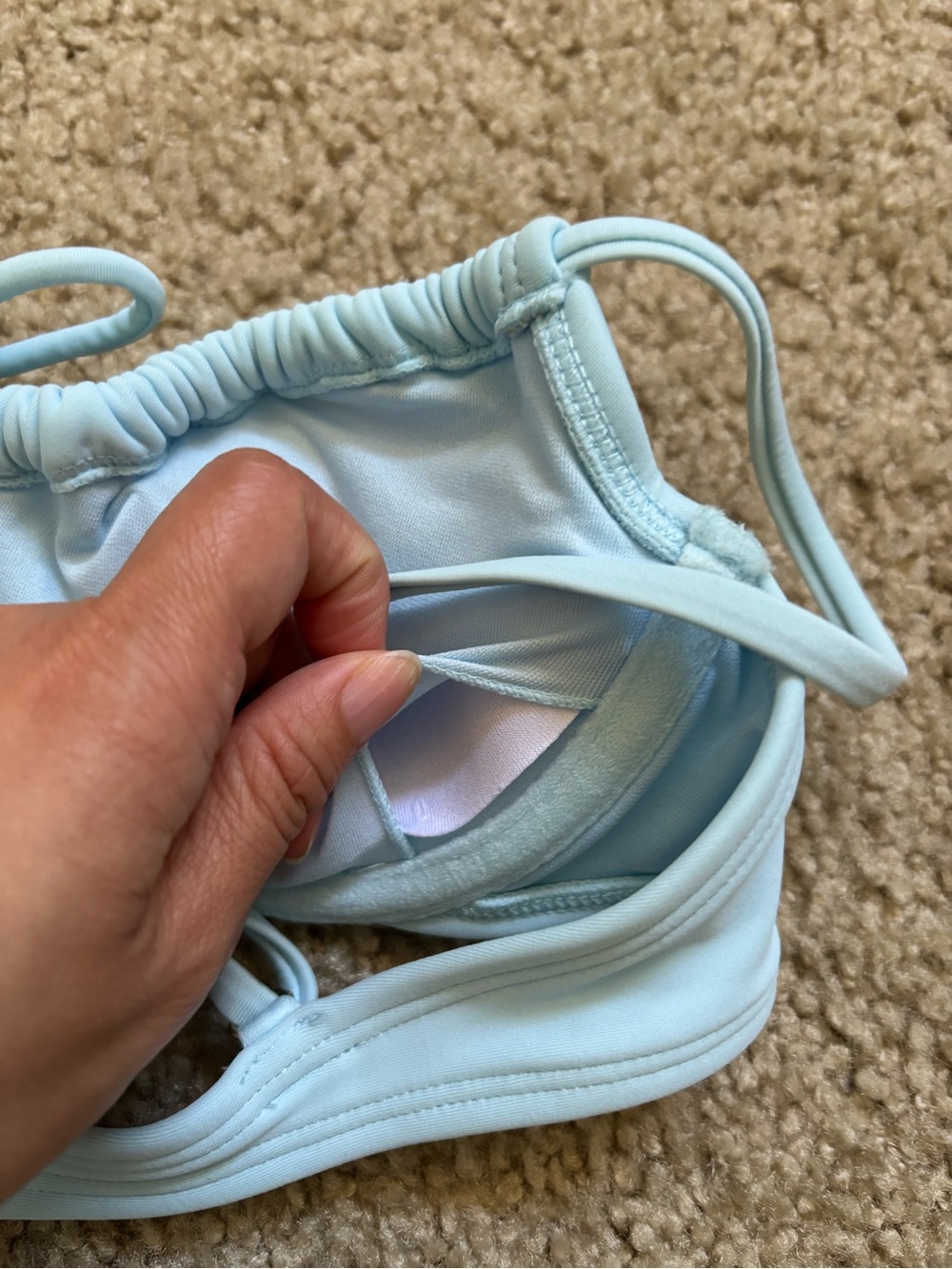 Light Blue String Bikini Set - Picture 5 of 7